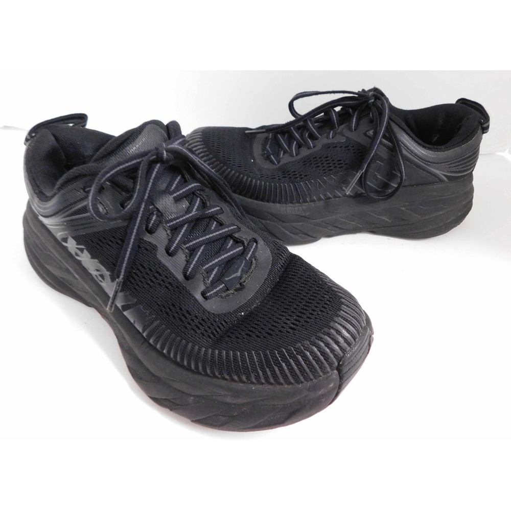 Hoka One One Bondi 7 Womens 6 Running Shoes Black
